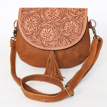American Darling Messenger Hand Tooled Genuine Leather Western Women Bag Handbag Purse | Cute